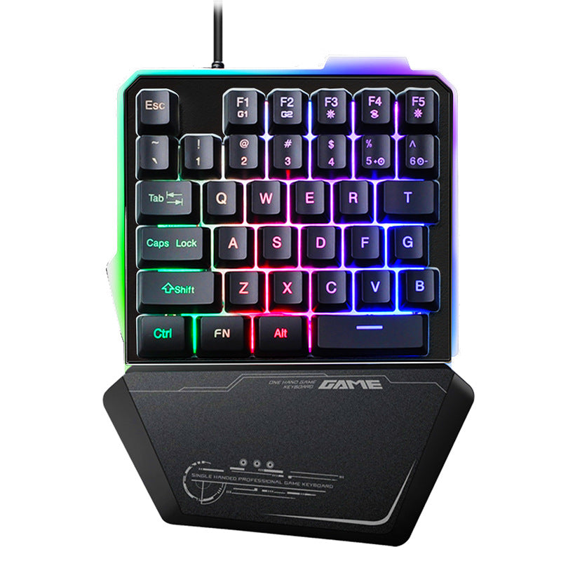 Keypad Meccanico RGB a Una Mano | Tastiera Gaming USB per FPS e MOBA
