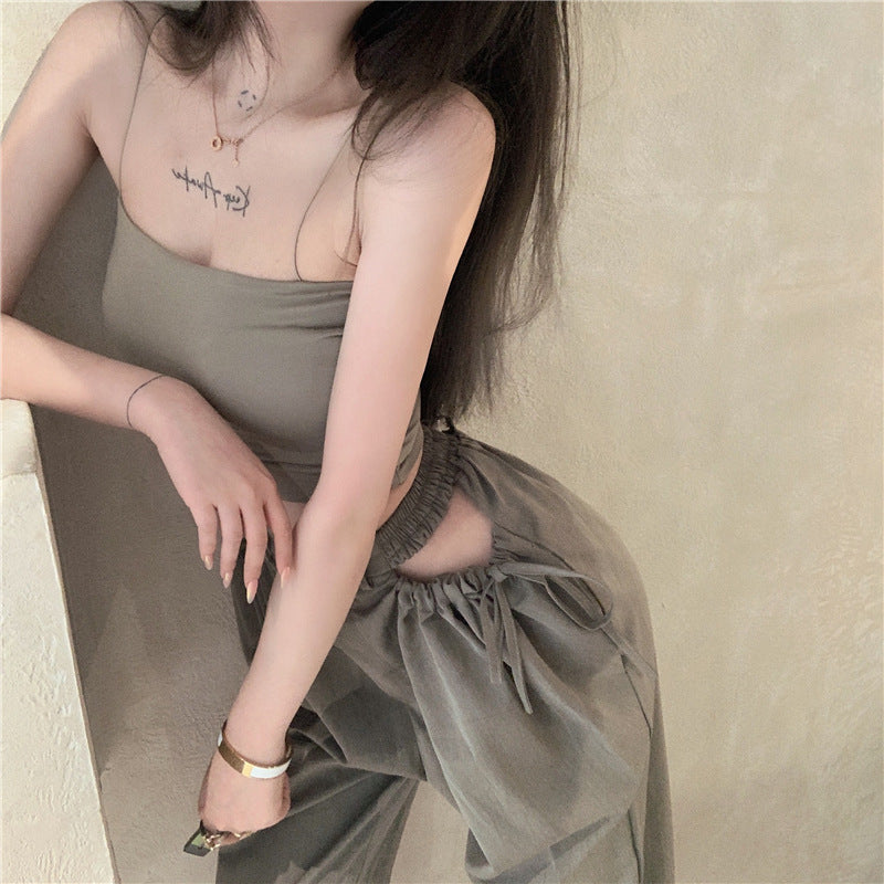 Pantaloni Donna Casual Eleganti – Pants Morbidi in Poliestere a Vita Alta