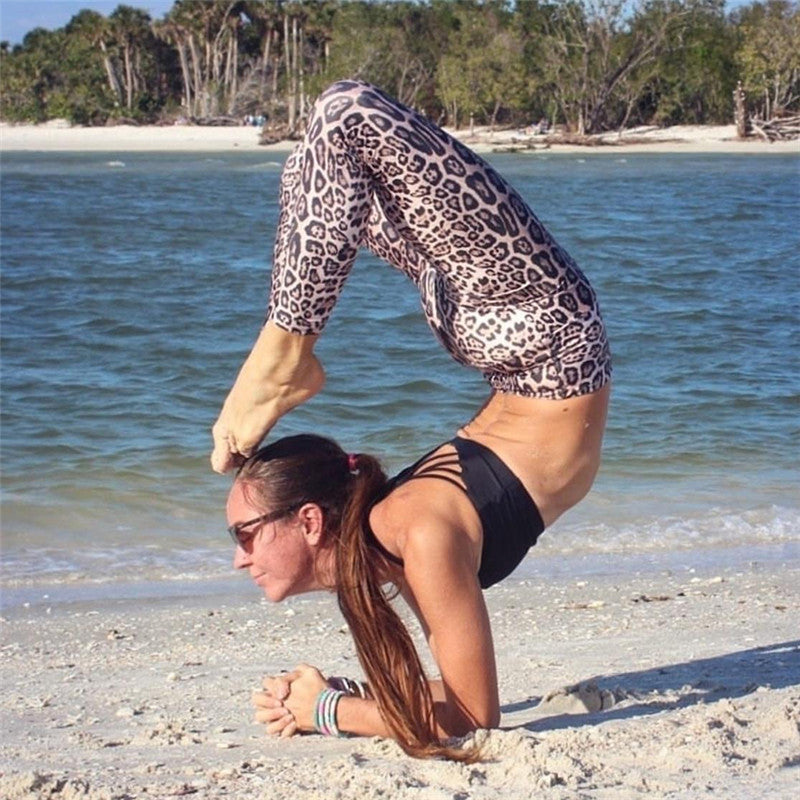 Leggings Leopardati Donna Push Up | High Waist Fitness Fashion