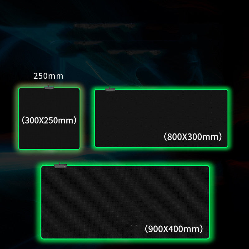 Tappetino Mouse RGB Gaming Oversize | Base Antiscivolo e Illuminazione Multicolore