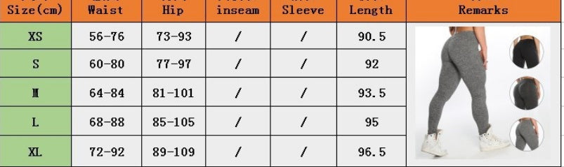 Leggings Push Up Donna | Vita Alta Modellante Fitness