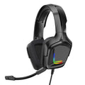 Cuffie Gaming RGB con Microfono | Headset Cablate K20 in ABS per PC e Console