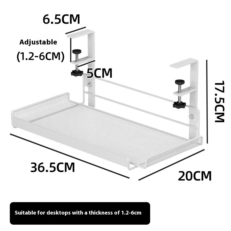 Organizer Sotto Scrivania Punch-Free | Cassetto Estraibile Salvaspazio per Ufficio