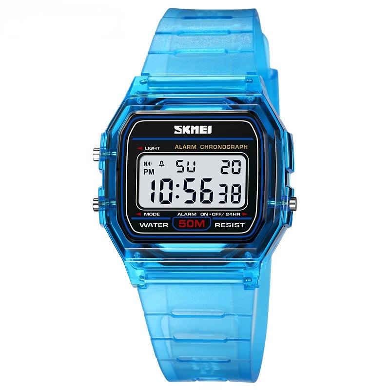 Orologio Digitale SKMEI™ – Sportivo, Impermeabile 50M, Stile Trasparente