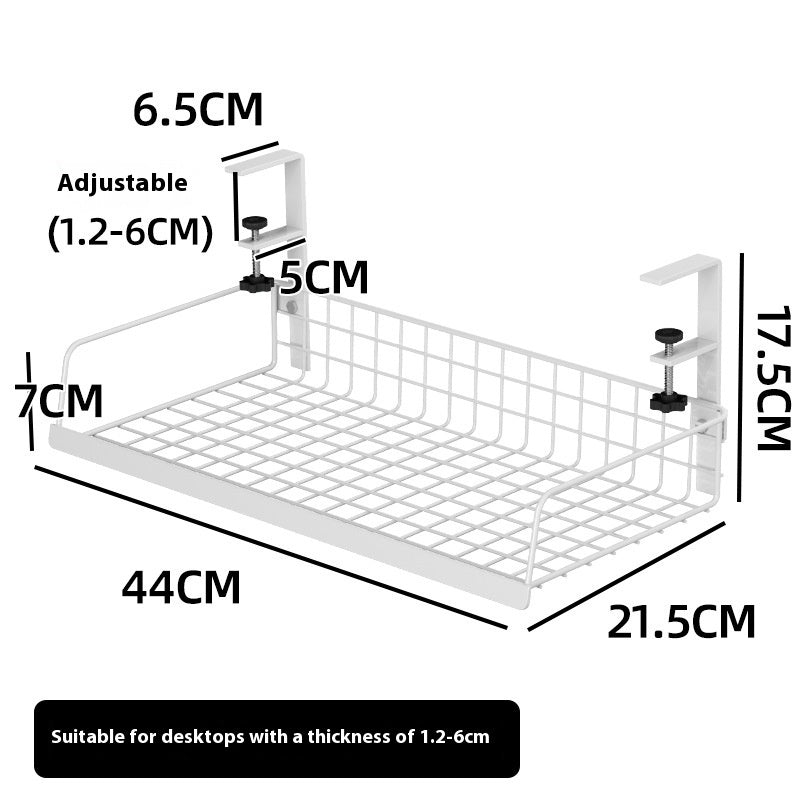 Organizer Sotto Scrivania Punch-Free | Cassetto Estraibile Salvaspazio per Ufficio