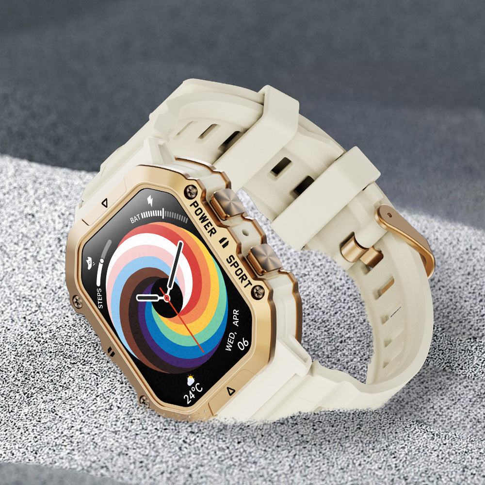 W‑1 Smartwatch Fitness | Contapassi, Calorie, Battito | Design Rugged 2024