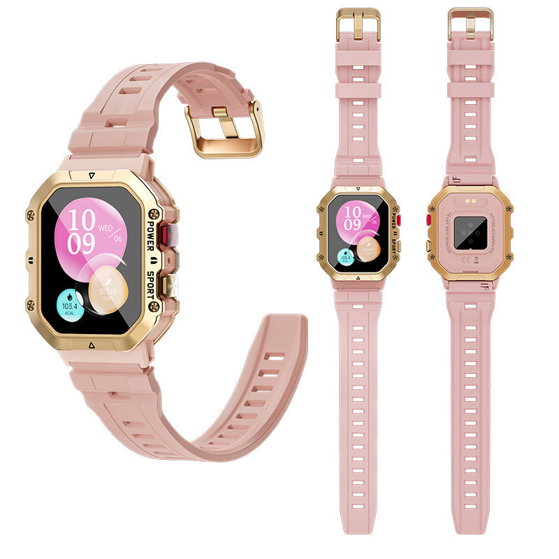 W‑1 Smartwatch Fitness | Contapassi, Calorie, Battito | Design Rugged 2024