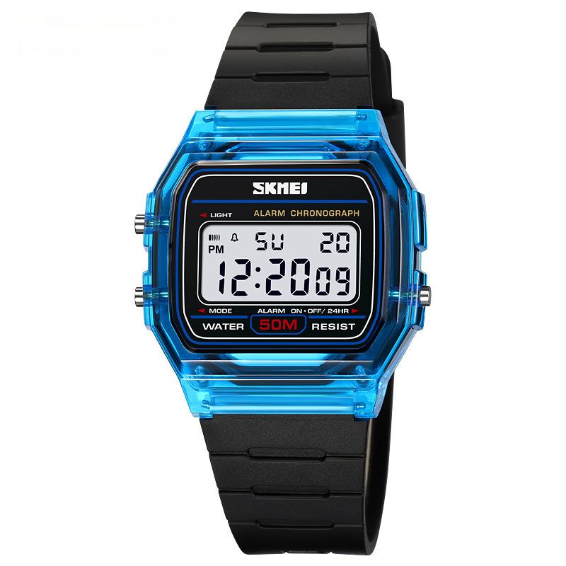 Orologio Digitale SKMEI™ – Sportivo, Impermeabile 50M, Stile Trasparente