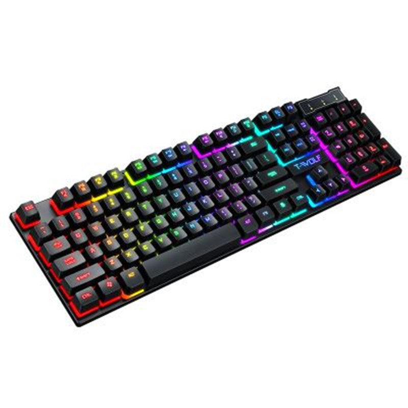 Gaming RGB Wired Keyboard – Tastiera Retroilluminata Silenziosa per PC e Setup Gaming