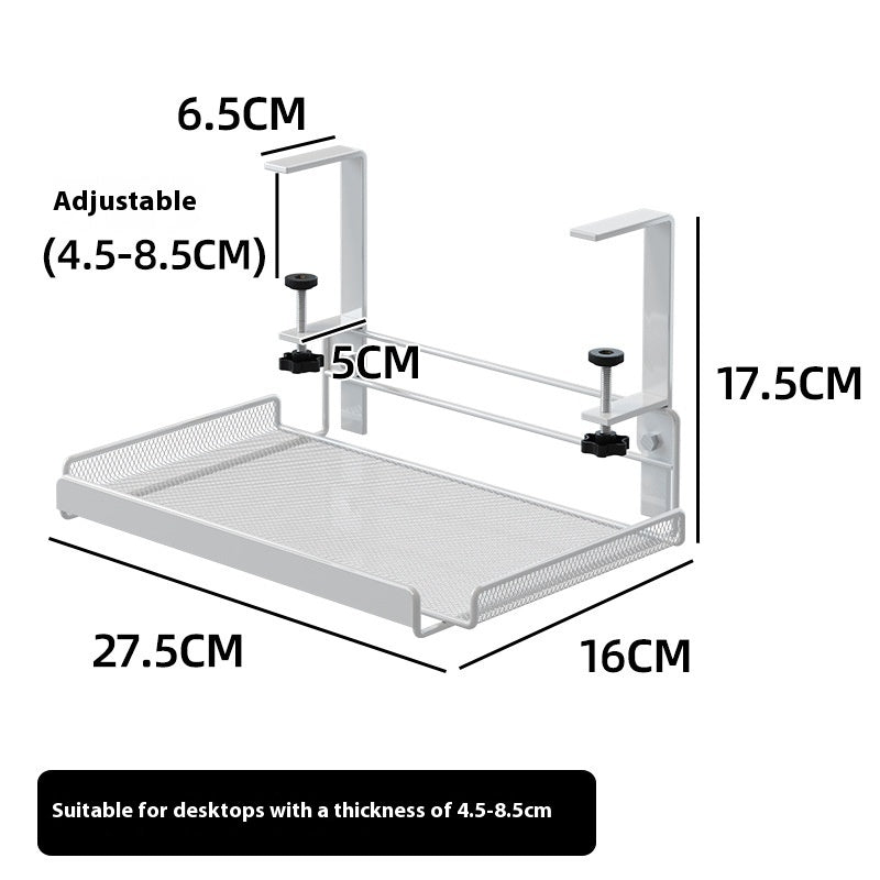 Organizer Sotto Scrivania Punch-Free | Cassetto Estraibile Salvaspazio per Ufficio