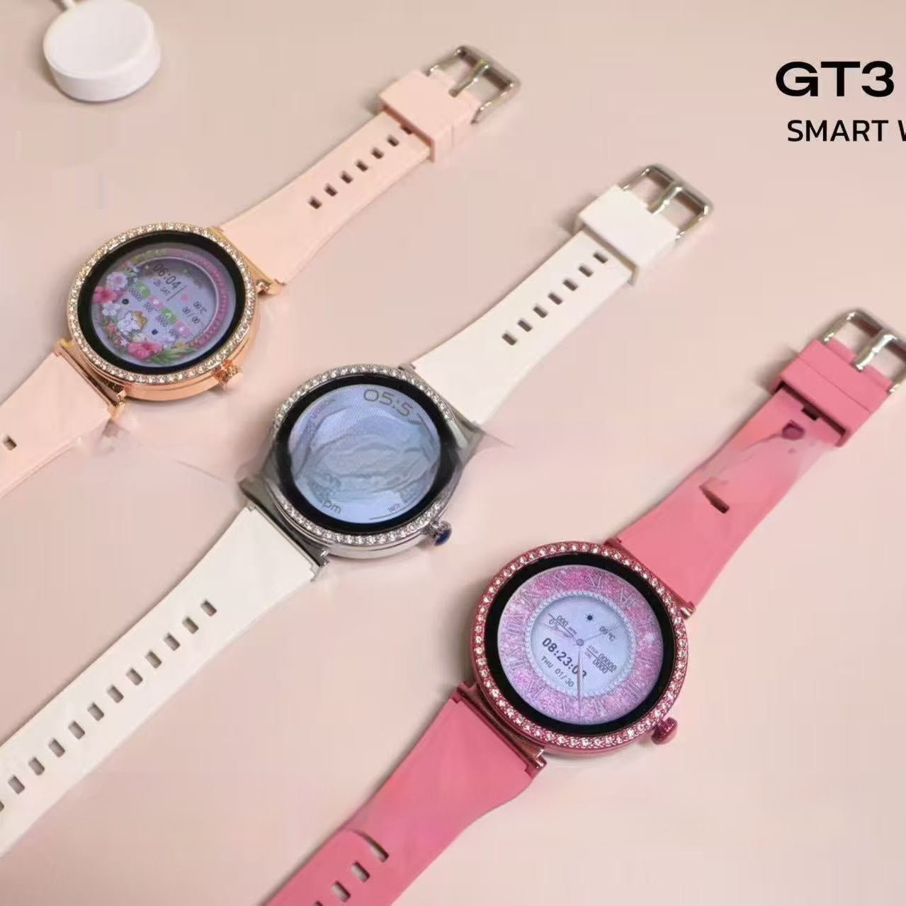 Fashionable High-definition Smartwatch With Diamonds
