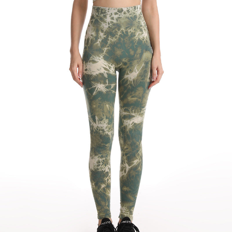 Leggings Tie Dye Donna Seamless | Push Up Vita Alta Fitness Yoga