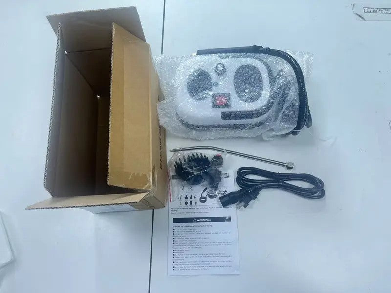Pulitore a Vapore Portatile 2500W con 12 Accessori – Pulizia Profonda per Casa, Auto, Bagno e Cucina