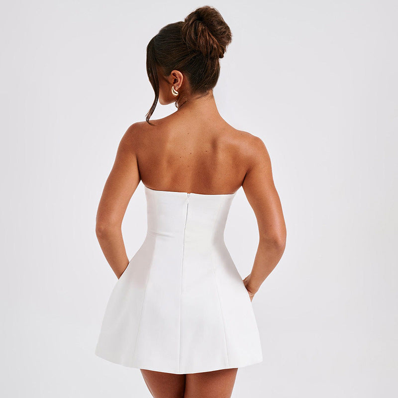 Abito Tubino Donna Estivo | Vestito Corto Aderente Backless Fashion