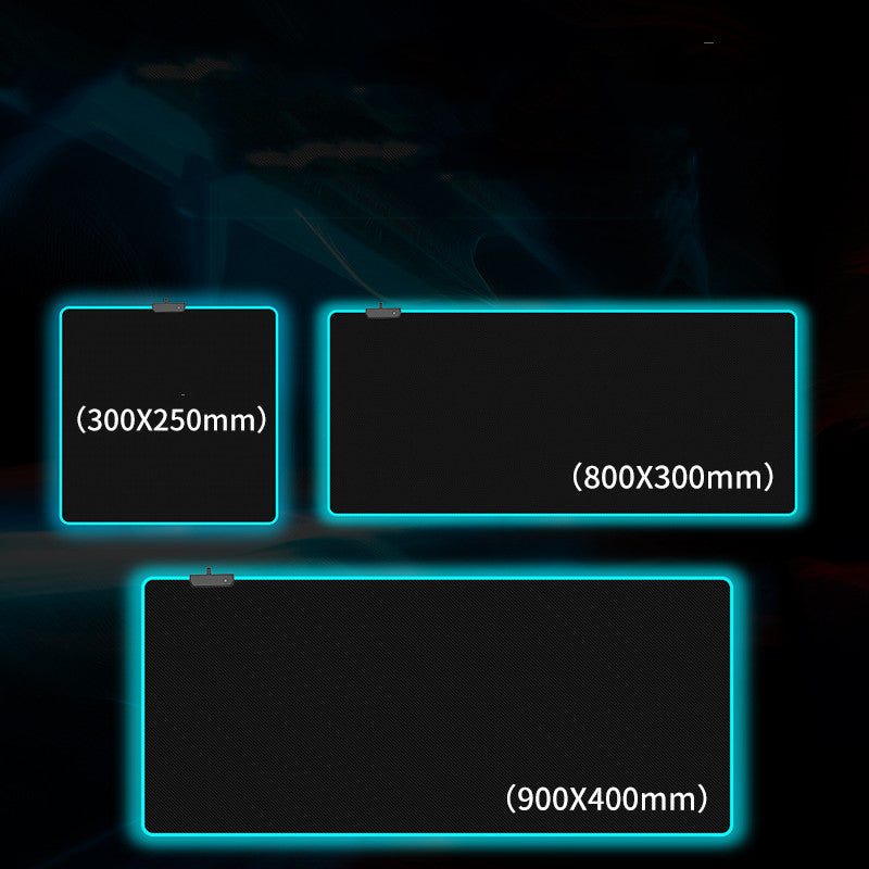 Tappetino Mouse RGB Gaming Oversize | Base Antiscivolo e Illuminazione Multicolore