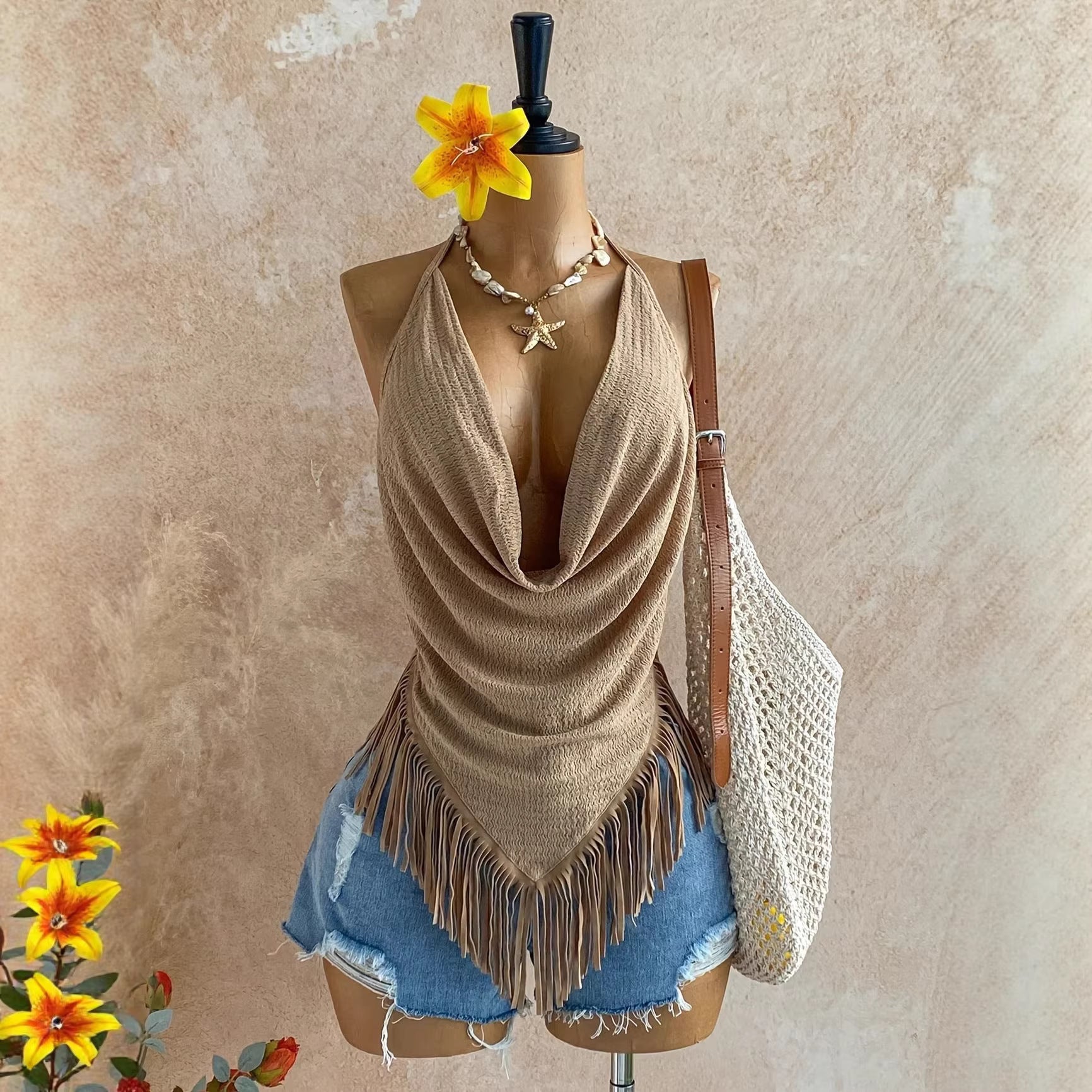 Top estivo schiena scoperta