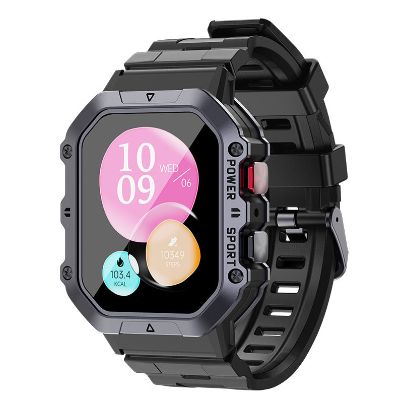 W‑1 Smartwatch Fitness | Contapassi, Calorie, Battito | Design Rugged 2024