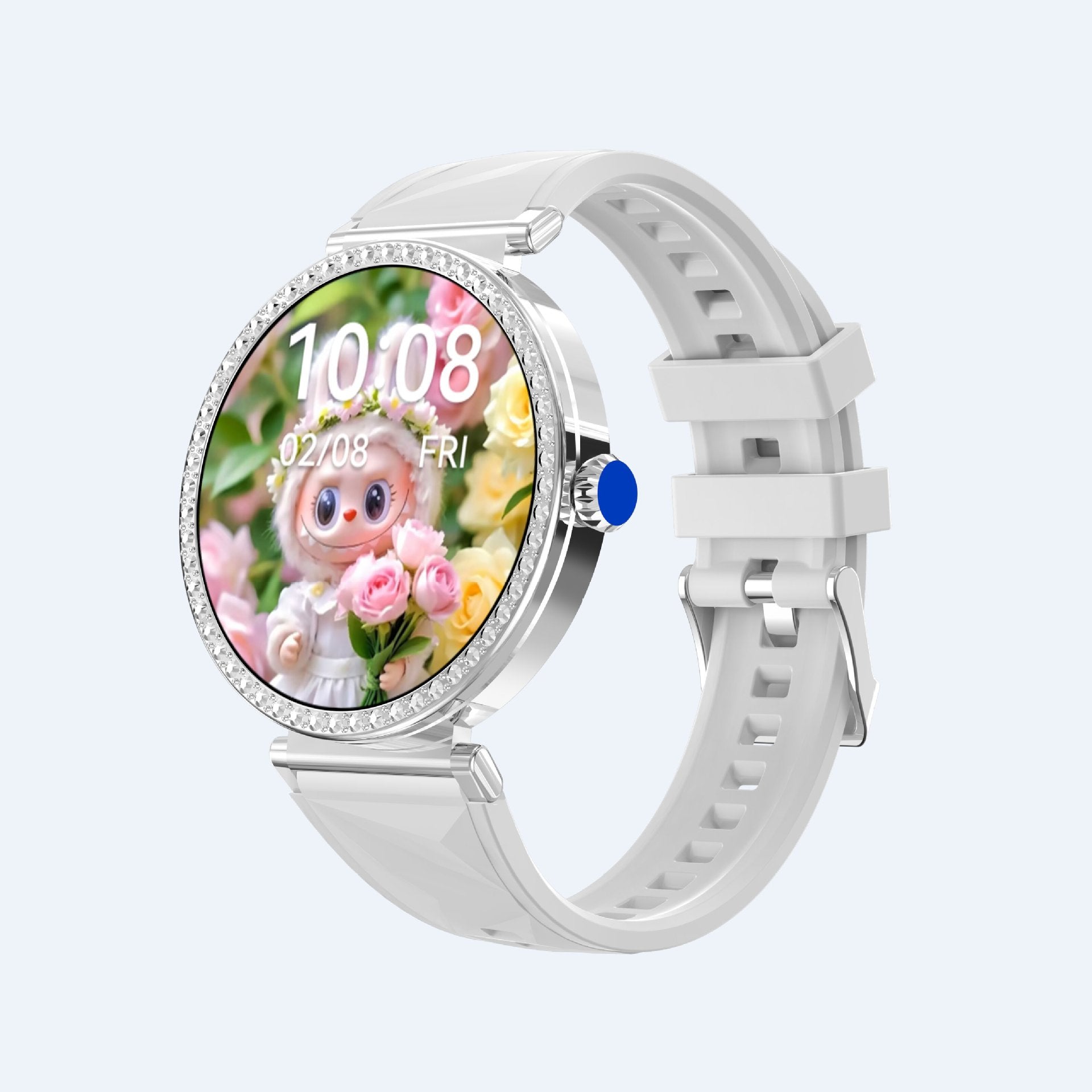 Fashionable High-definition Smartwatch With Diamonds