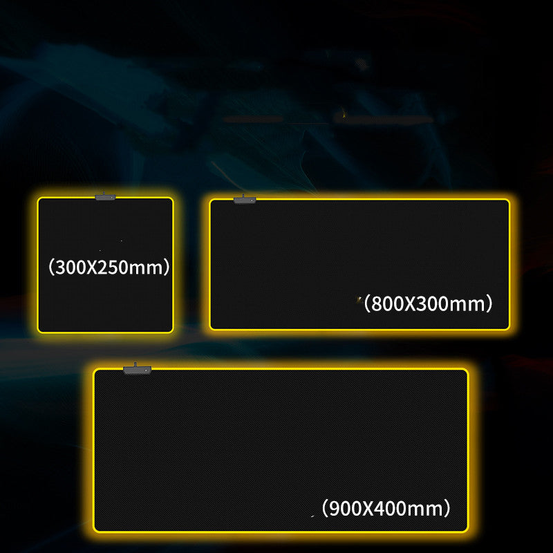 Tappetino Mouse RGB Gaming Oversize | Base Antiscivolo e Illuminazione Multicolore