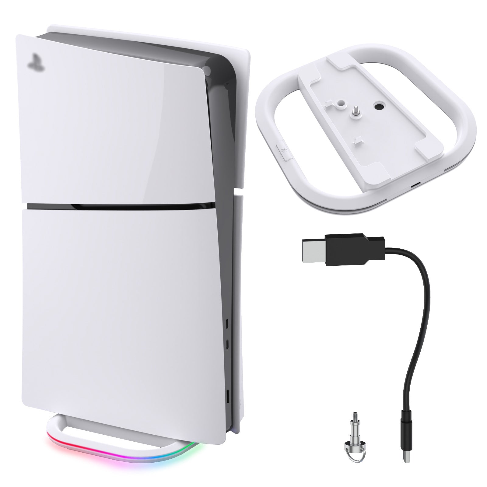 Base RGB per PS5 | Dock Luminosa Compatibile con PS5 e PS5 Slim