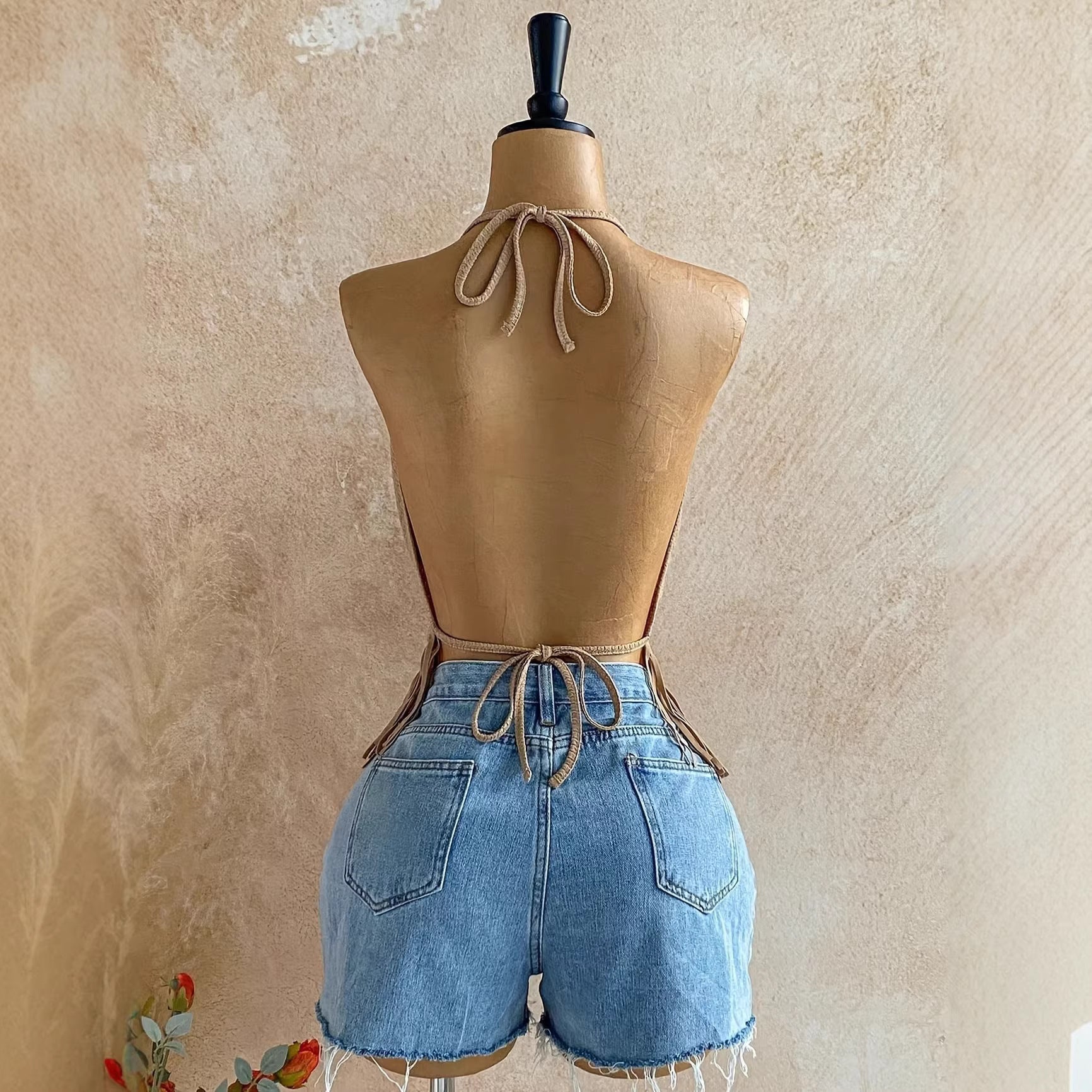 Top estivo schiena scoperta