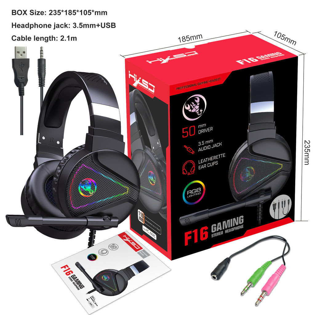 Cuffie Gaming RGB con Microfono | Headset Luminose in ABS per PC e Console