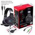 Cuffie Gaming RGB con Microfono | Headset Luminose in ABS per PC e Console