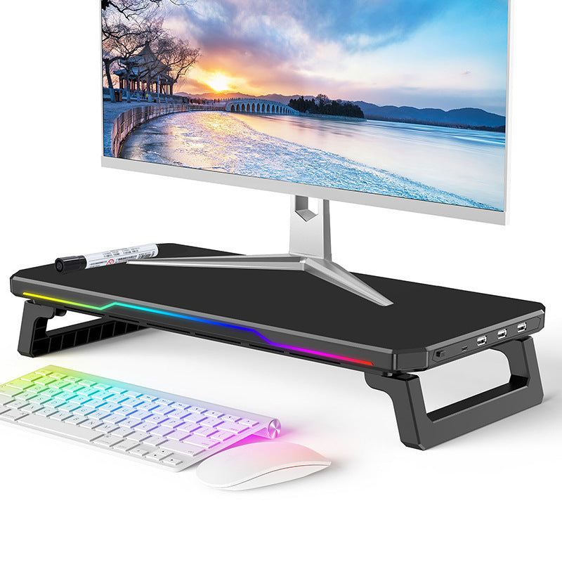 Stand RGB per Laptop e Monitor | Supporto Ergonomico con HUB USB