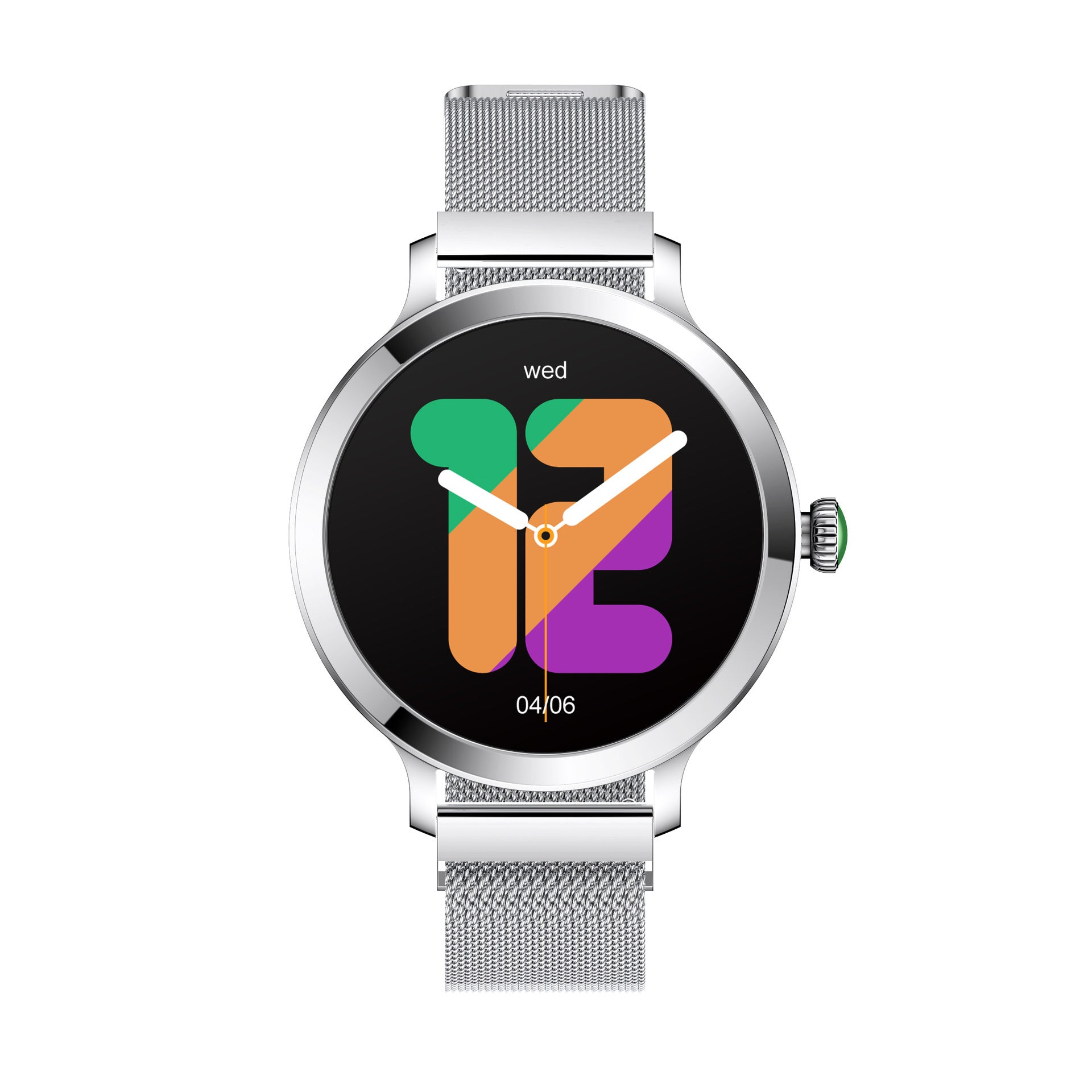 Smartwatch Donna AMOLED con Chiamate Bluetooth, Monitor Salute e Cinturino in Acciaio